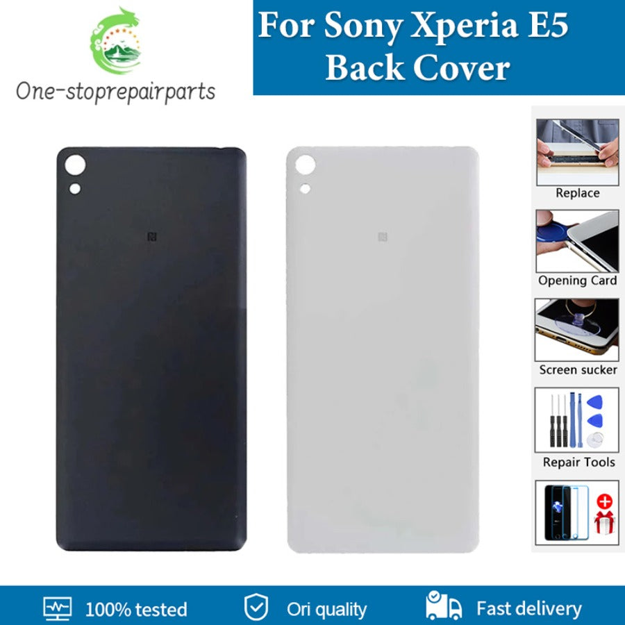 AAA+Quality Back Battery Cover For Sony Xperia E5 F3311 F3313 C1604 Housing Door Rear Case For Sony Xperia E5 Back Cover Replace Sony phone repair parts