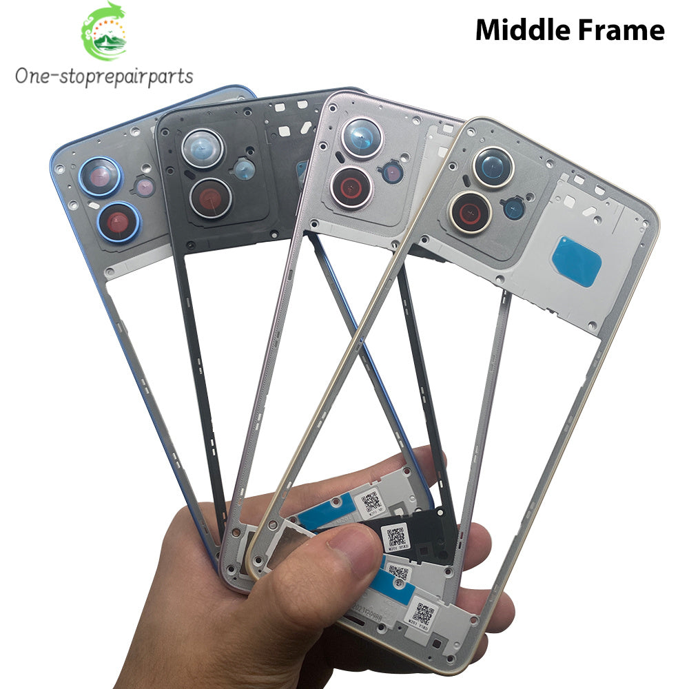 New Middle Frame For Motorola Moto G04 G14 G24 G34 G54 G84 Door Housing Bezel Repair Parts Motorola phone repair parts