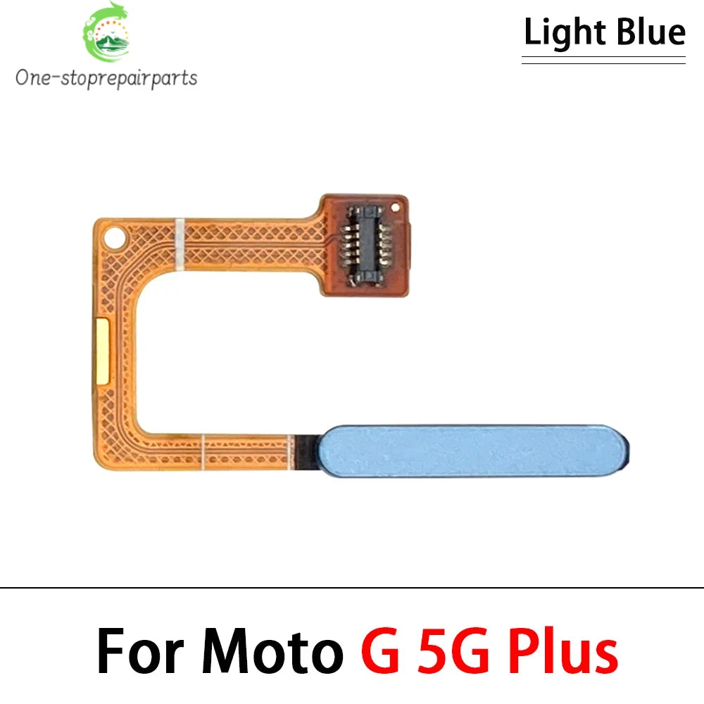 10Pcs, New For Motorola Moto G 5G Plus G Power 2021 Home Button FingerPrint Touch ID Sensor Flex Cable Replacement Parts Motorola phone repair parts