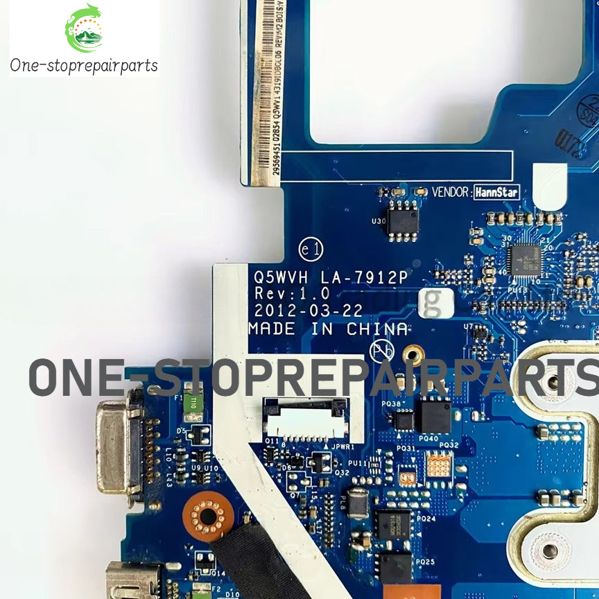 Q5WVH Q5WV1 LA-7912P For Acer Aspire V3-571G E1-571 E1-571G Laptop Motherboard With HM77 Chipset GT620M/630M/640M/GT710M 1GB/2GB Acer laptop repair parts