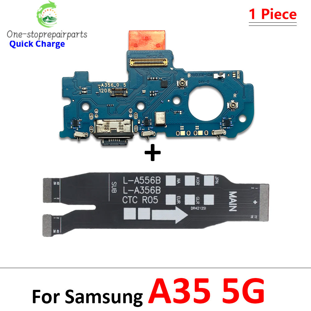 New For Samsung A15 A25 A35 A55 A16 A26 A56 A17 4G 5G USB Charging Port Board Connector Port Main Mainboard Flex Cable Samsung phone repair parts