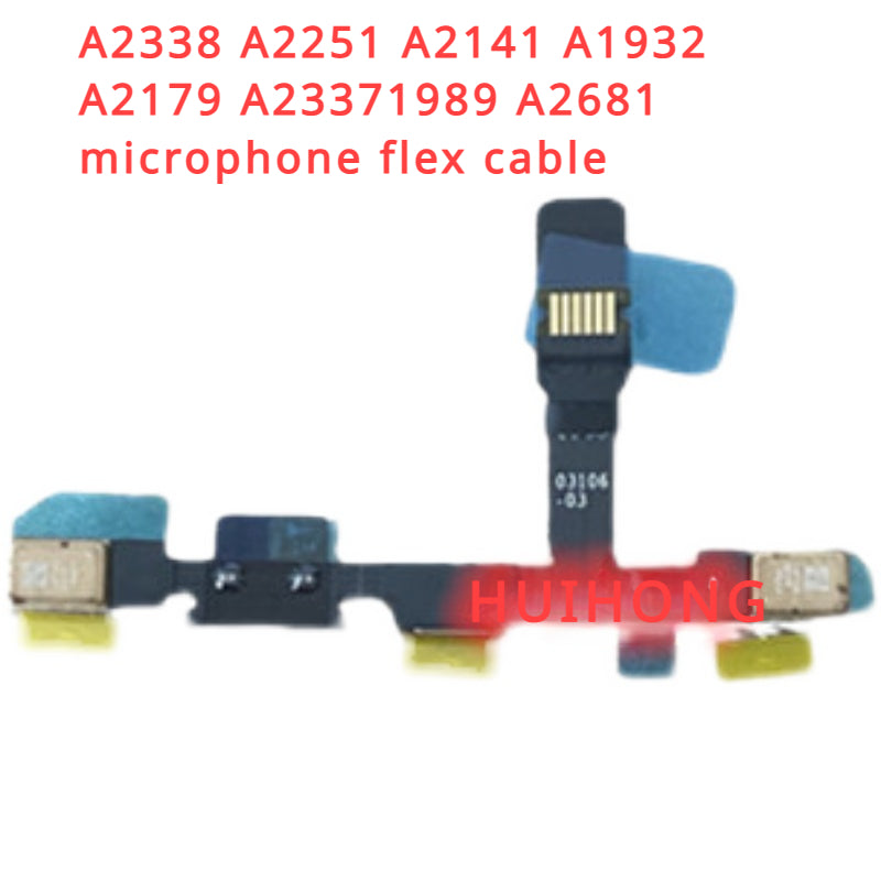 (Shipping fee not include)For apple macbook  A2338 A2251 A2141 A1932 A2179 A23371989 A2681 microphone flex cable