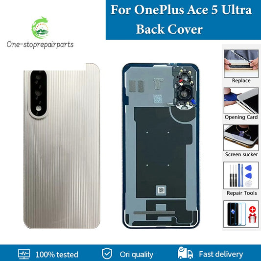 Replacement For OnePlus Ace 5 Ultra Back Battery Cover PLC110 Back Glass Rear Case Housing For 1+ Ace 5 Ultra Back Cover OnePlus phone repair parts