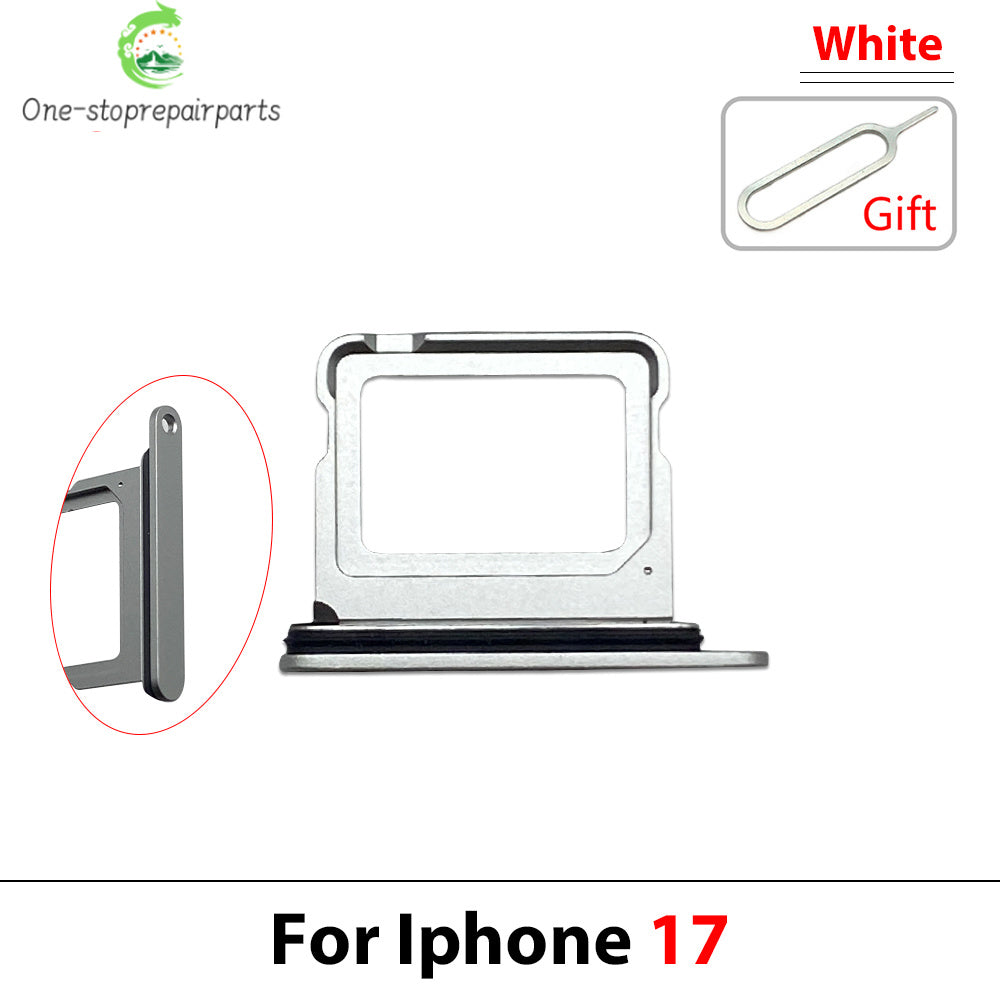 New For iPhone 17 Pro Max Micro Nano Dual SIM Card Holder Tray Slot Holder Adapter Socket iPhone phone repair parts