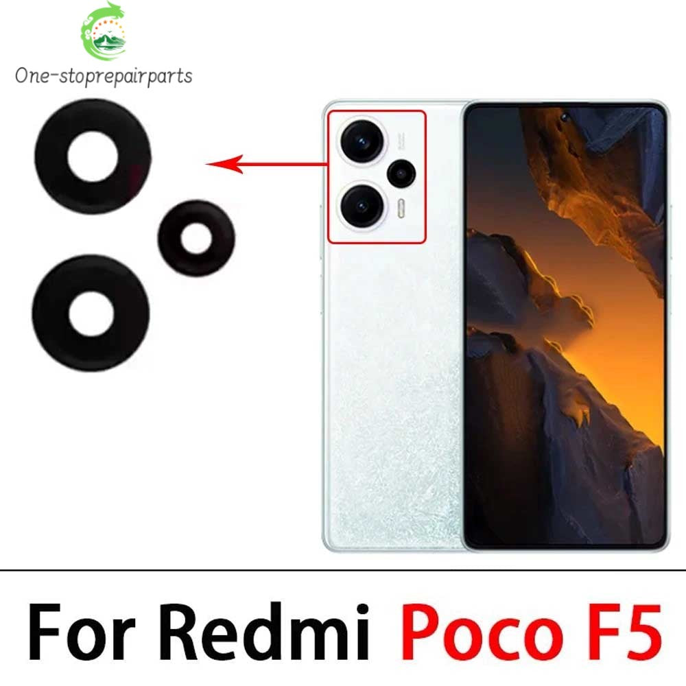 New Camera Glass For Xiaomi Poco F4 X4 M4 Pro F5 Gt 4G 5G Rear Back Camera glass Lens With Glue Adhesive Xiaomi  Xiao mi phone repair parts