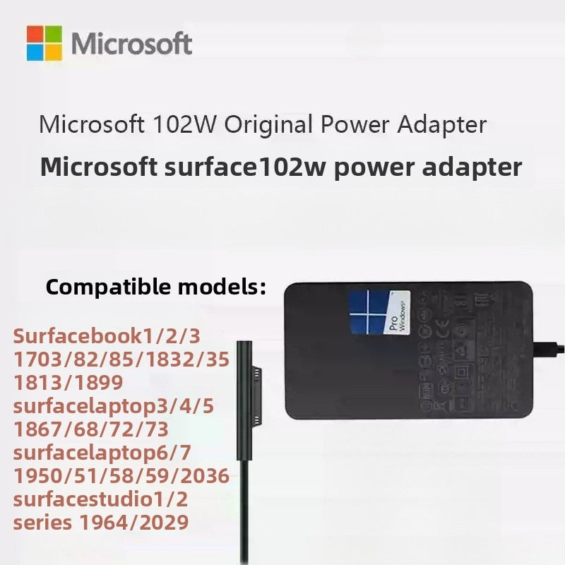 36W 44W 65W 102W Charger adapter for Microsoft surface Pro3/4/5/6/7/8/Laptop1/2/3/4/5/6/7 book1/2/3  Laptop charger adapter