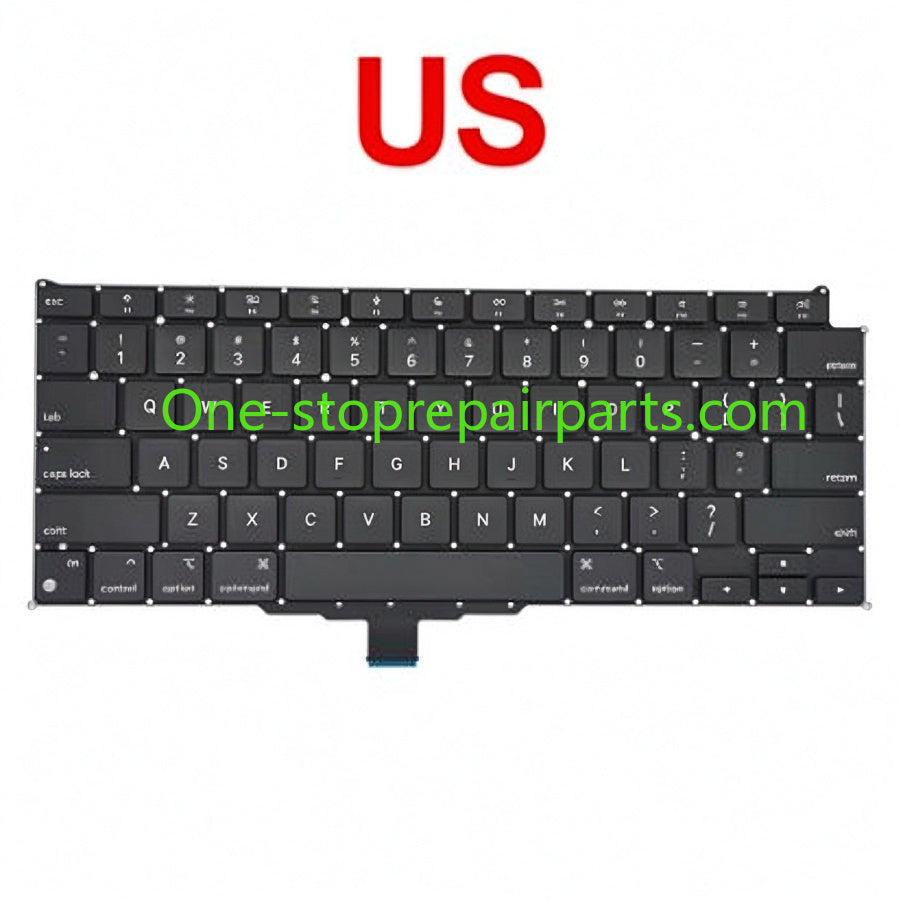 New Laptop A2337 Keyboard For Macbook Air 13" M1 A2337 Keyboard Replacement US UK FR SP IT DE RU AE Layout 2020 Year Macbook repair parts