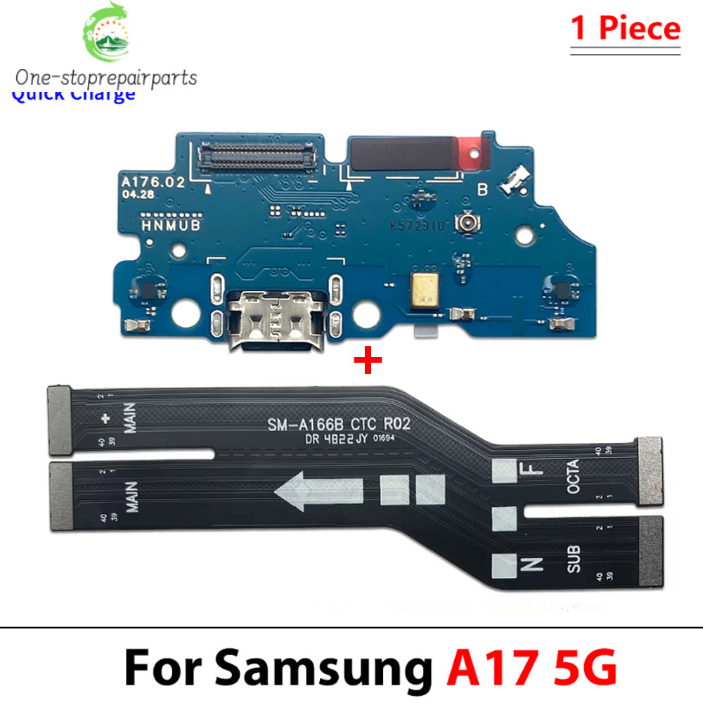 New For Samsung A15 A25 A35 A55 A16 A26 A56 A17 4G 5G USB Charging Port Board Connector Port Main Mainboard Flex Cable Samsung phone repair parts