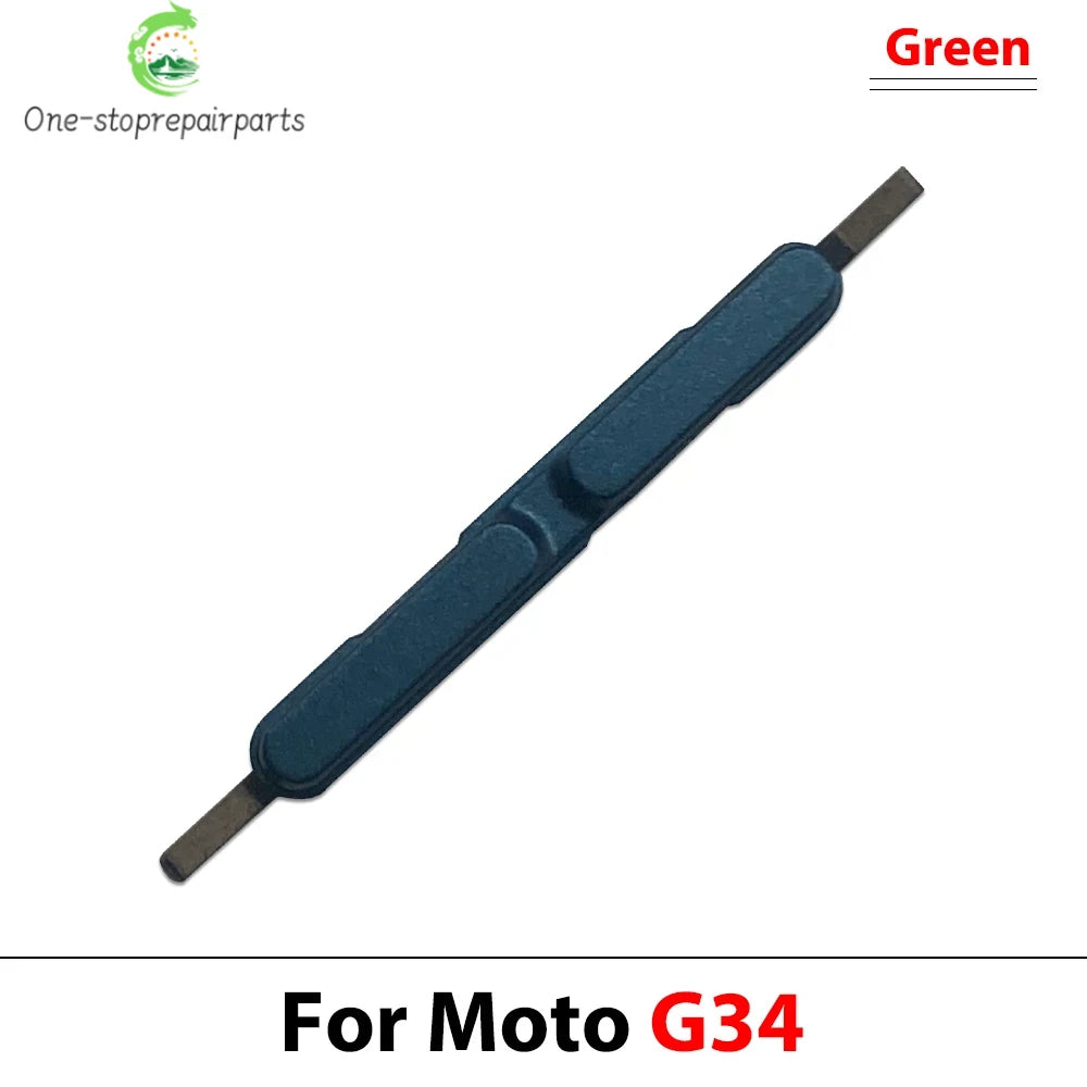 10Pcs, Side Key Power and Volume Button Key For Motorola Moto G04 G14 G24 G34 G54 G84 Replacement Parts Motorola phone repair parts