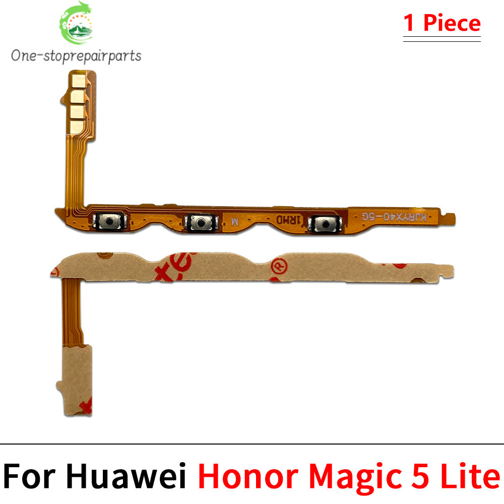 10Pcs, Power On Off Volume Side Button Key Flex Cable For Huawei Honor 50 60 70 80 90 Pro Se Lite Magic 4 5 6 7 Pro Lite Huawei phone repair parts