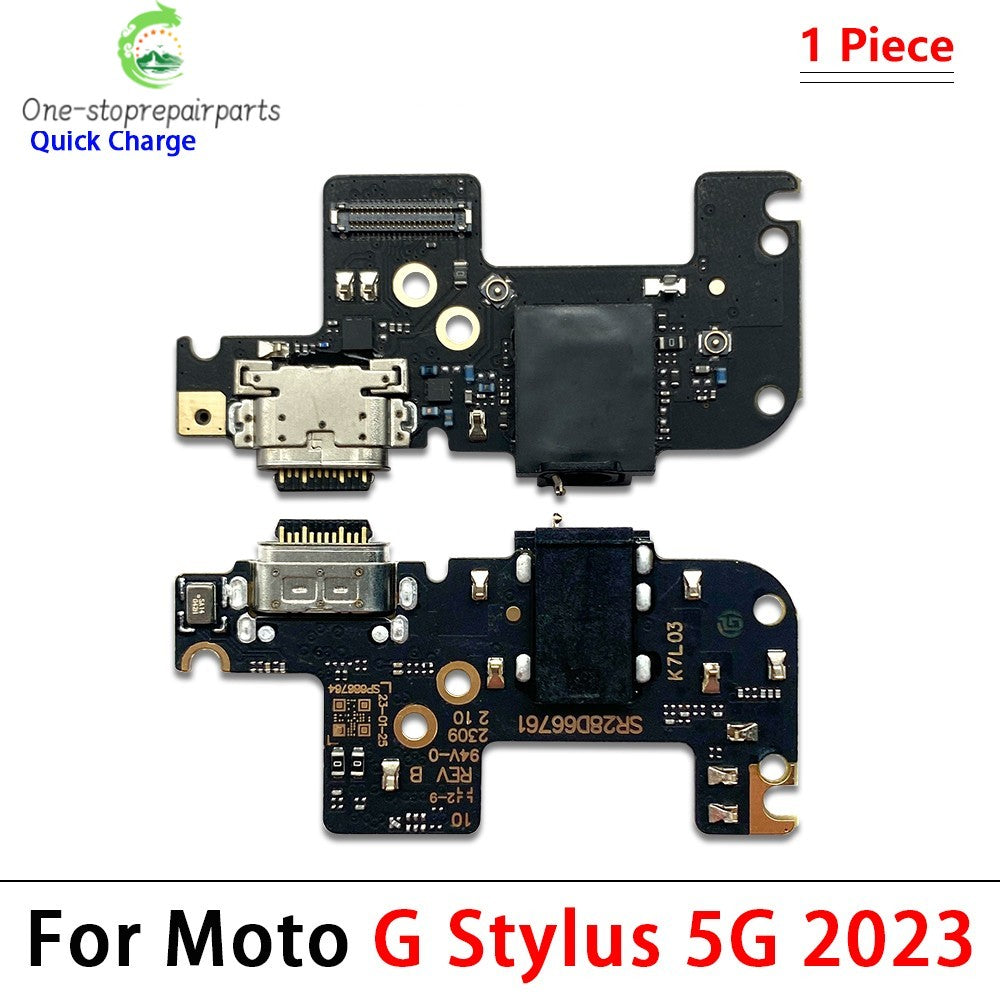 USB Charging Port Dock Charger Connector Board Flex Cable For Moto G Stylus Power Play Pure G 5G Plus 2020 2021 2022 2023 2024 Motorola phone repair parts