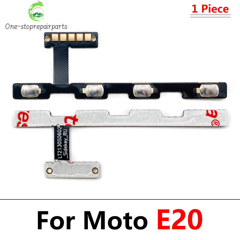 Power On Off Button Volume Side Key Flex Cable For Motorola Moto E13 E22 E32 E5 E6 E6s E7 Plus Power Play Go E20 E30 E40 Motorola phone repair parts