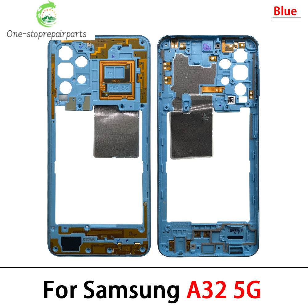 10Pcs, New For Samsung A22 A32 4G 5G A225F A226B A325F A326B Housing Middle Frame Bezel Middle Plate Cover Samsung phone repair parts