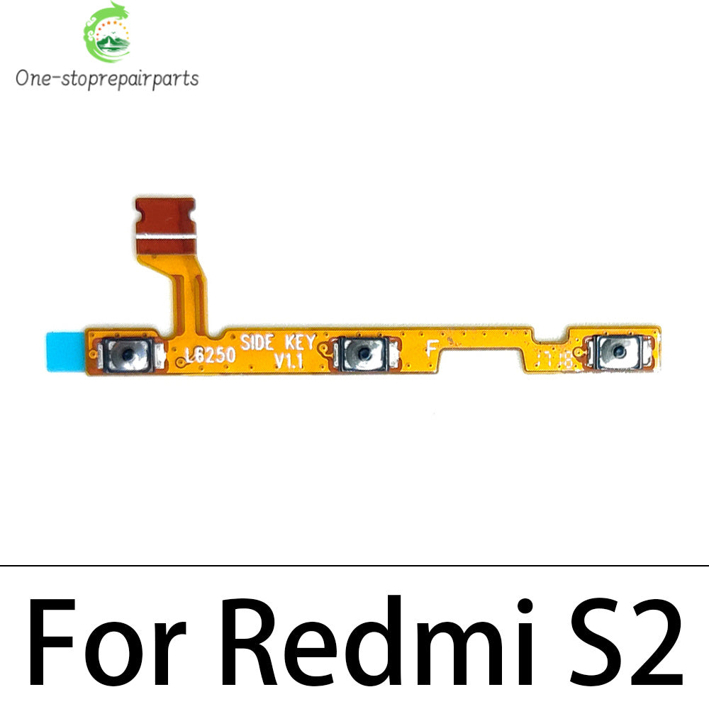 10Pcs/Lot, Power Volume Button Key Flex Cable For Xiaomi Redmi S2 10 9 9A 8 8A 7 7A 6 6A 5 5A 9C 9T 10A 10C 12C 12 13 13C  Xiaomi  Xiao mi phone repair parts