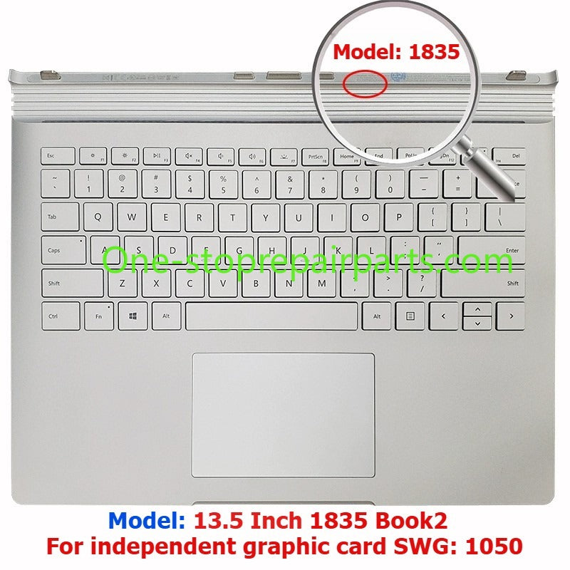 Base Keyboard For 13.5 15 inch Microsoft Surface book1/2/3 generation 1704 1705 1785 1834 1835 1050 1813 6g 1060 1050 965 940 graphic card 2nd 3nd generation