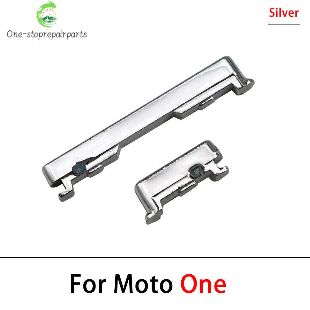 10Pcs, New For Motorola Moto One Action Vision Hyper Macro Fusion Plus Power Volume Side Button Key Replacement Parts Motorola phone repair parts