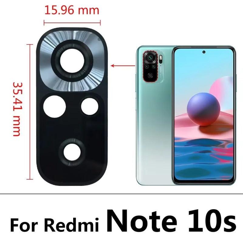 100Pcs, Back Rear Camera Glass Lens For Redmi Note 10 10s 11 12 13 Pro Plus 4G 5G With Adhesive Sticker Samsung phone repair parts