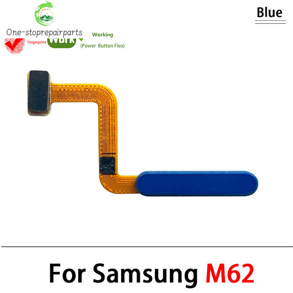 Home Button FingerPrint Touch ID Sensor Flex Cable For Samsung M22 M52 M62 M23 M14 M51 M31s 4G 5G Replacement Parts Samsung phone repair parts