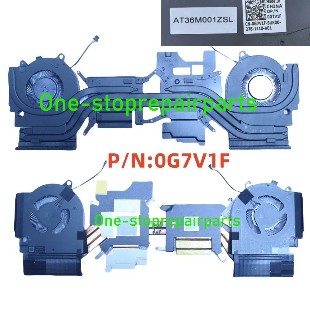 CPU GPU Cooling Fan Heastsink Assemble For Dell G15 5510 5511 5515 5520 5521 5525 Radiator Fan Module 0JPVVG 05YW78 0CD2W3 0C6FY4 060XK7 08J8F5 0Y5MJD 0XF50C 0G7V1F 01FM26 0V1KC2 Dell laptop repair parts