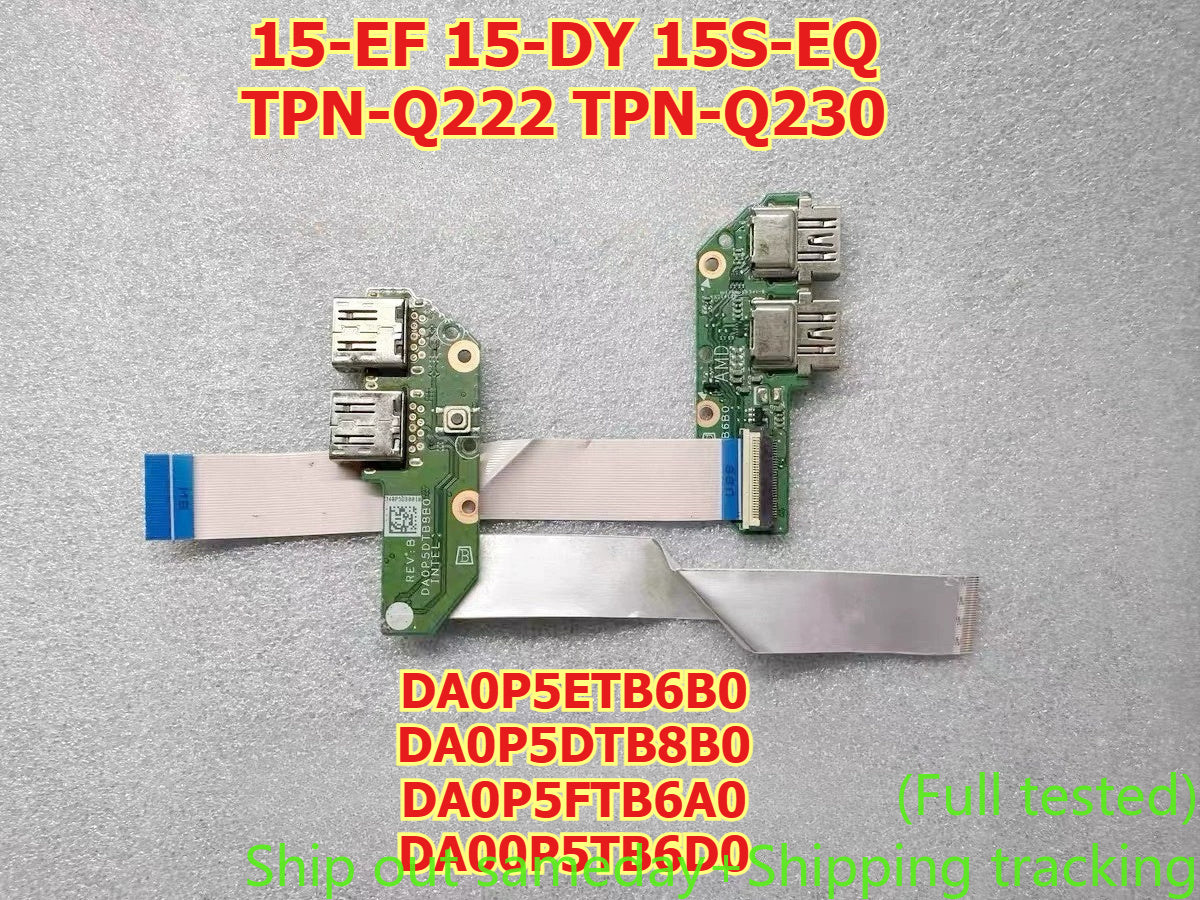I/O Swicth Power USB board  For HP 15-EF 15-DY 15S-EQ TPN-Q222 TPN-Q230 DA0P5ETB6B0 DA0P5DTB8B0 DA0P5FTB6A0 DA00P5TB6D0