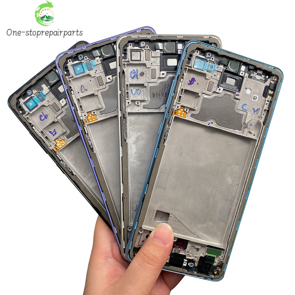 New Front Housing LCD Display Frame For Samsung A02 A02s A12 A22 A32 A52 A52s A72 4G 5G Housing Middle Frame Bezel Plate Cover Samsung phone repair parts