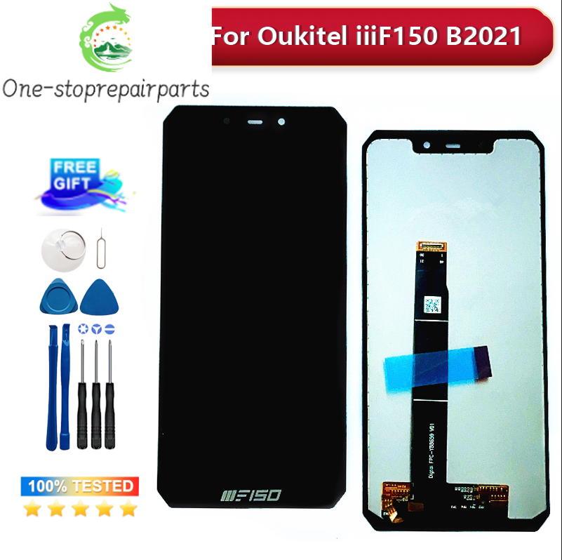 New For OUKITEL F150 LCD Display Screen Touch Digitizer Assembly 5.86 Inches Screen For IIIF150 B2021 LCD Accessories + Tools Other brand Phone repair parts