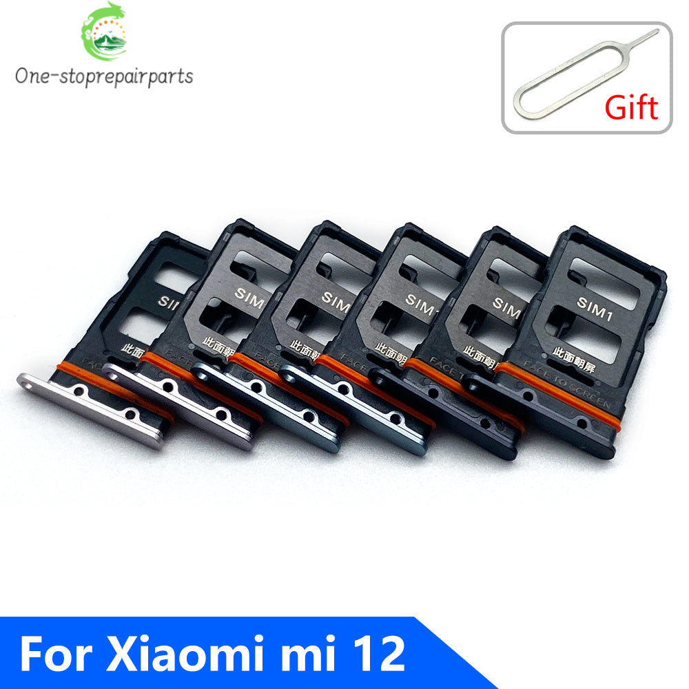 New SIM Card Slot SD Card Tray Holder Adapter For Xiaomi Mi 11 11T Mi11 Pro Lite Replacement Parts Black Blue Silver Xiaomi  Xiao mi phone repair parts
