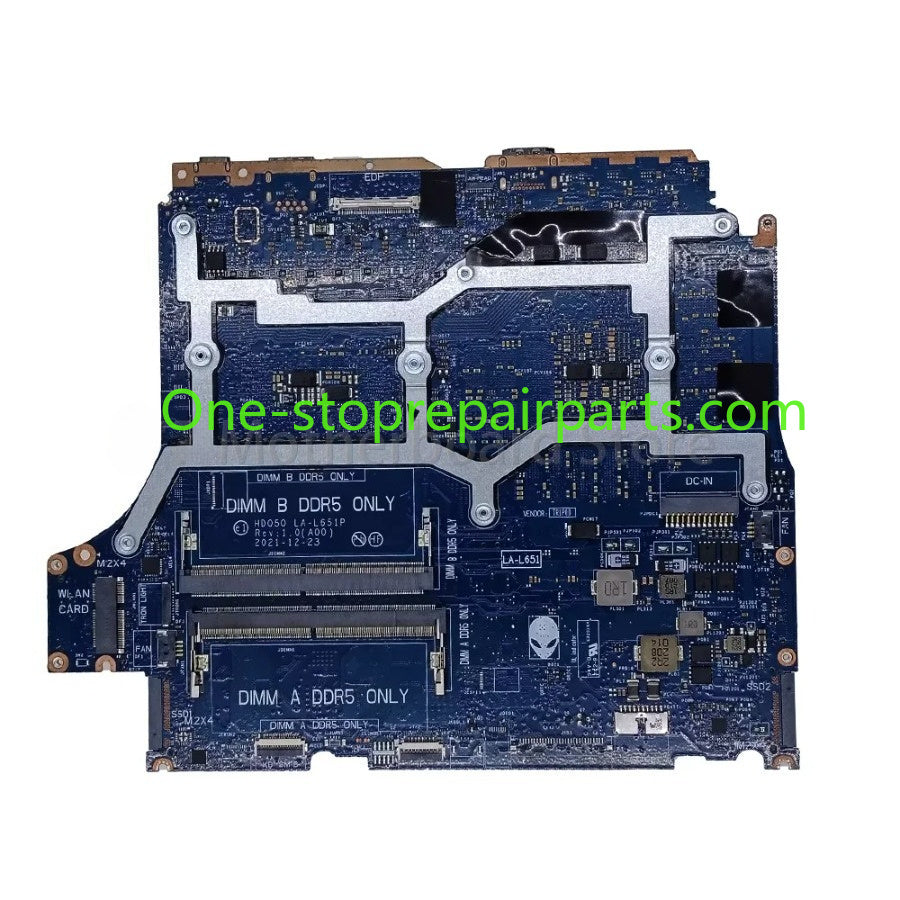 Laptop Motherboard For Dell Alienware M15 R7 Notebook LA-L651P With CPU I7-12700H GPU RTX3060/RTX3070TI CN 02R5KV 0DJVK7 Dell laptop repair parts