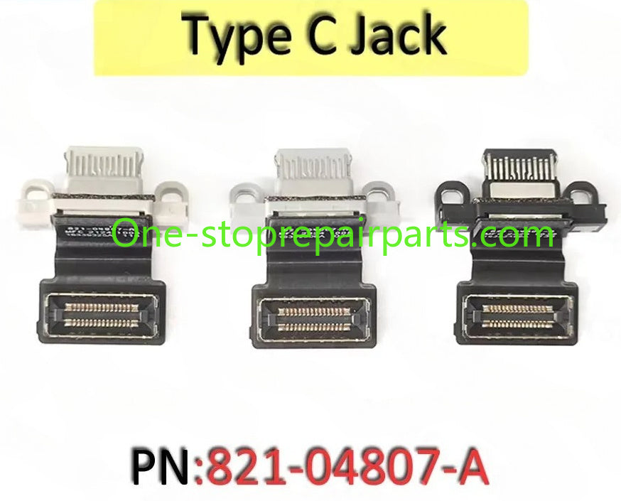New A3113 A3240 USB-C Type C DC Charging Jack Connector Flex Cable 821-04807-A for MacBook Air Retina 13.6" M3 M4 2024 2015 Year Macbook repair parts