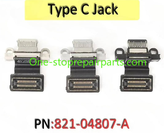 New A3113 A3240 USB-C Type C DC Charging Jack Connector Flex Cable 821-04807-A for MacBook Air Retina 13.6" M3 M4 2024 2015 Year Macbook repair parts