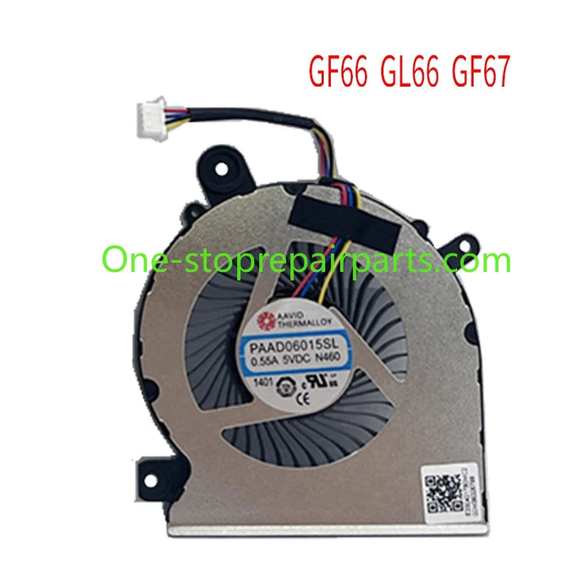 Laptop CPU Cooling Fans for MSI GF63/65/66/76 GL66 WF65 MS-16R1/R2/R5 16W1 N413 N433 N477 N460 PABD08008SH N413 E322500300A New MSI laptop repair parts