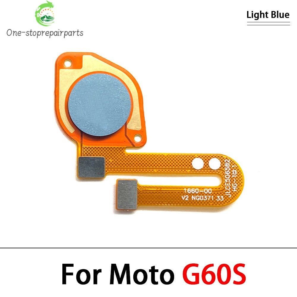 10Pcs/Lot,  Fingerprint Sensor Home Return Key Menu Button Flex Cable For Moto G10 G20 G30 G50 G60 G60s Motorola phone repair parts
