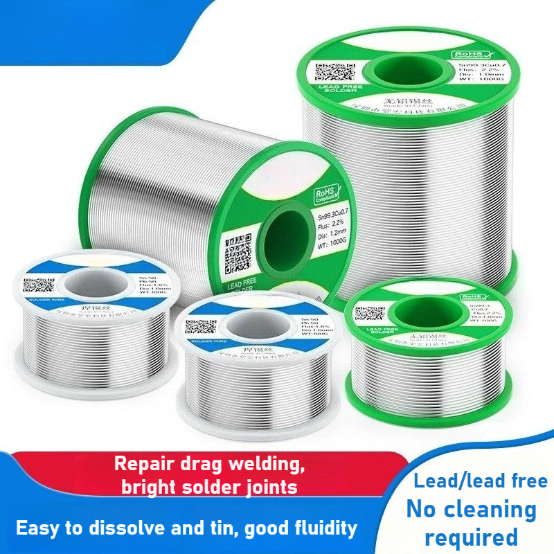 High purity solder wire 63 low temperature with flux rosin core welding household electric soldering iron lead-free solder wire Repair tools