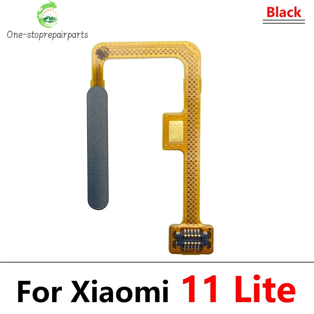 New  For Xiaomi Mi 10T 11T Pro / Mi 11 Lite Fingerprint Sensor Home Return Key Menu Button Flex Cable Replacement Parts  Xiaomi  Xiao mi phone repair parts