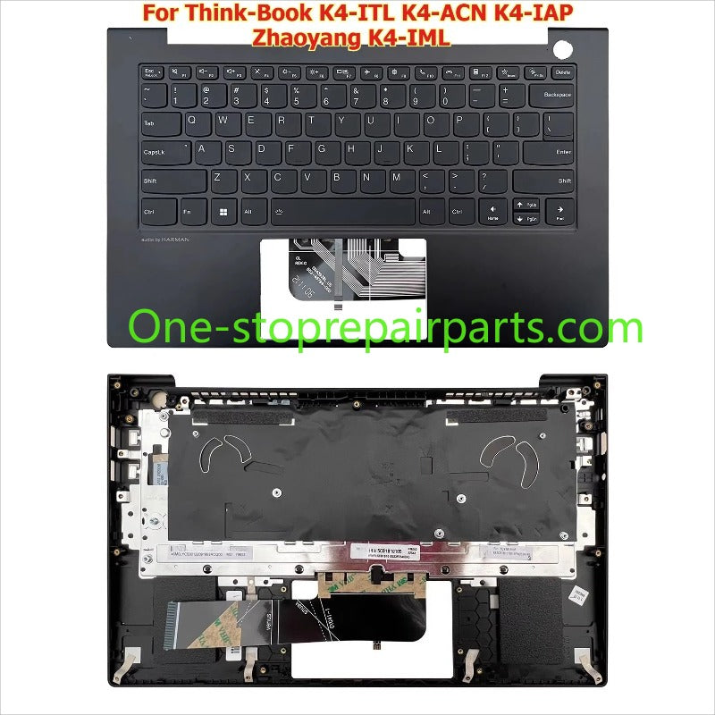 Upper case keyboard for ThinkBook K4-ITL K4-ACN K4-IAP Zhaoyang K4-IML  topcase palmrest cover 5CB0X55796 5CB1B101055CB1B10105
