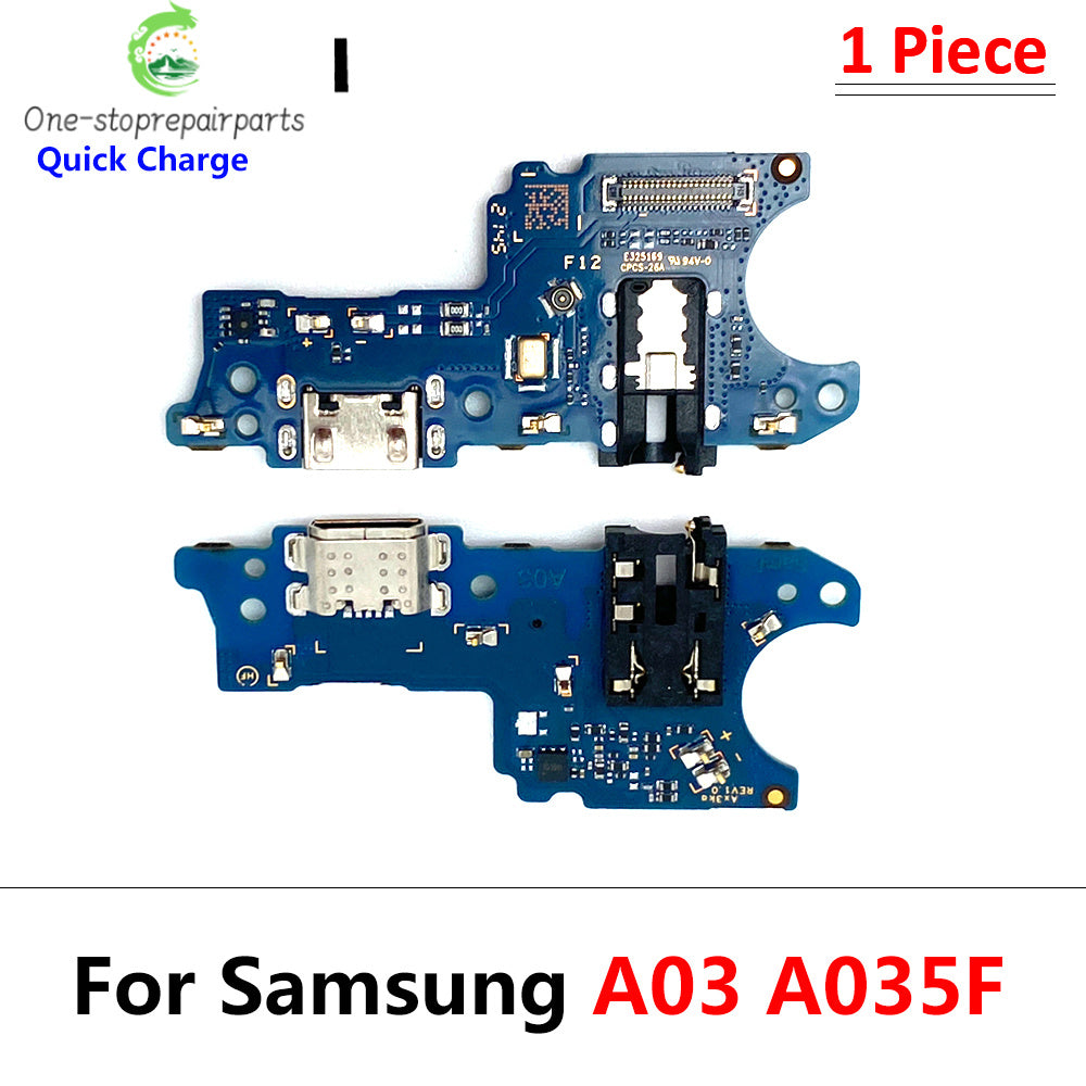 10Pcs USB Charge Port Dock Connector Charging Board Flex Cable For Samsung A03 Core A02 A02s A03s A13 A12 A22 A32 A33 A53 4G 5G Samsung phone repair parts