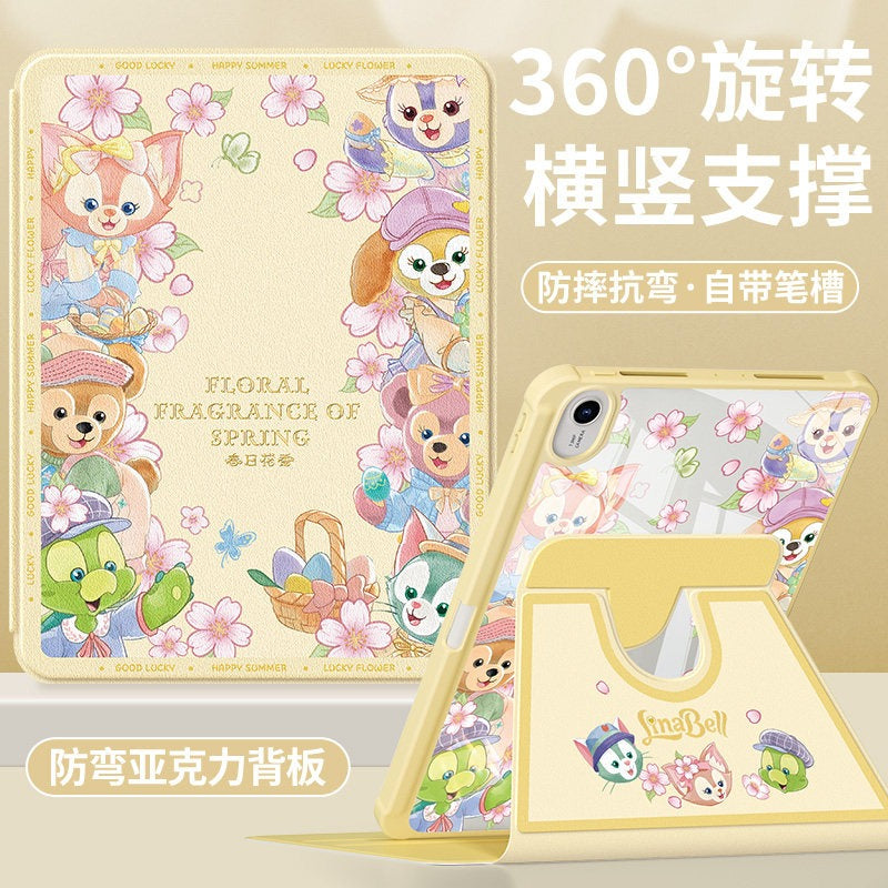 Huawei matepad11 protective case 2023 new matepadair12 tablet case se/pro/115s rotating 11.5s soft light version computer with pen slot 10.4 anti-bending Tablet Accessories
