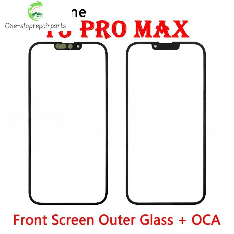 New Front Screen Outer Glass With OCA For iPhone X XS MAX XR 11 12 13 14 Pro Max Mini Plus Phone Repair iPhone phone repair parts
