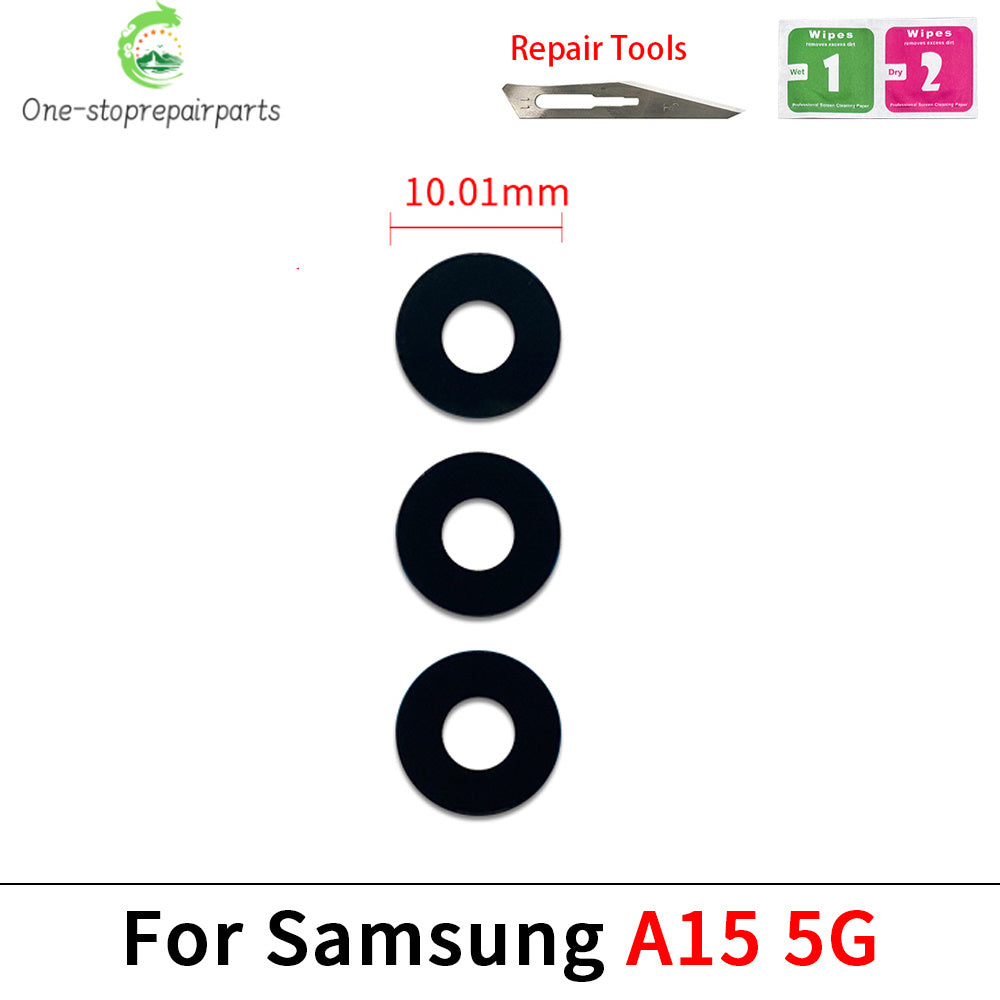10Pcs, Back Camera Rear Camera Lens Glass With Sticker For Samsung A04 A04s A04e A14 A24 A34 A54 A05 A05s A15 A25 A35 A55 4G 5G