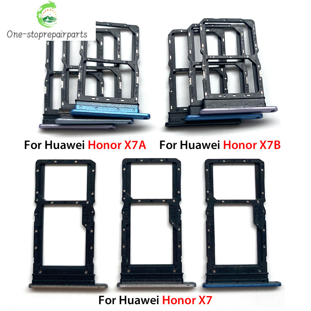 New SIM Card Slot SD Card Tray Holder Adapter For Huawei Honor X7 X7A X7B X7C Replacement Parts Huawei phone repair parts