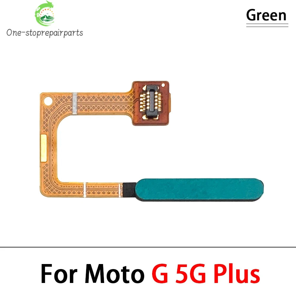 10Pcs, New For Motorola Moto G 5G Plus G Power 2021 Home Button FingerPrint Touch ID Sensor Flex Cable Replacement Parts Motorola phone repair parts