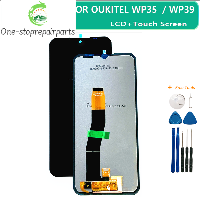 Original For Oukitel WP35 WP39 WP50 WP55 FHD+ Cell Phone LCD Dispaly Digitizer Assembly Glass Panel+Repair Tools Other Brand Phone repair parts