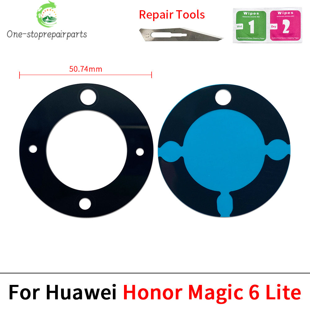 New Camera Glass For Huawei Honor Magic 4 5 6 Lite Pro 5G Rear Back Camera Glass Lens With Adhesive Huawei phone repair parts