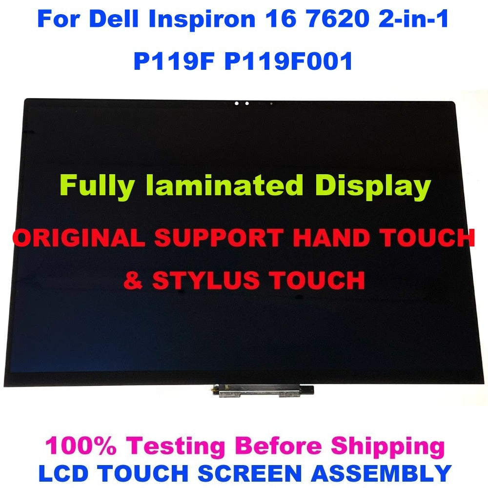 16" Touch For Dell Inspiron 16 7630 7635 7620 2-in-1 P119F P119F001 P128F P128F001 LCD Touch Screen Display Painel Assemby Dell laptop repair parts