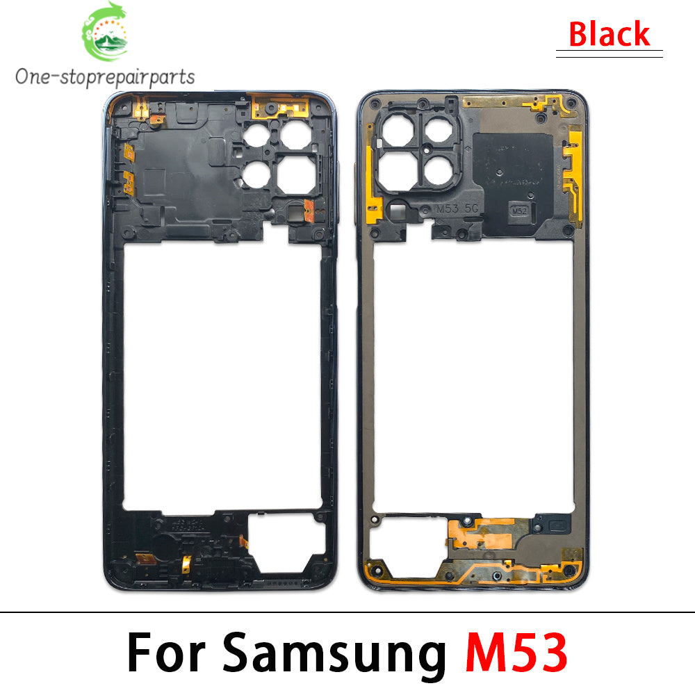 New Middle Frame For Samsung M23 M52 M53 M51 M54 M62 M35 5G M526B M536B M625F Door Housing Bezel Repair Parts Samsung phone repair parts