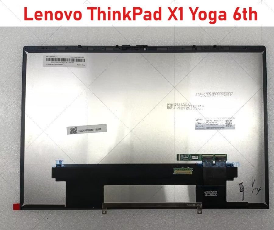 For Lenovo ThinkPad X1 Yoga 6th Touch Screen EDP 30PIN X1 Yoga 6 GEN LCD Assembly 14 Inch Display Replacement Lenovo laptop repair parts
