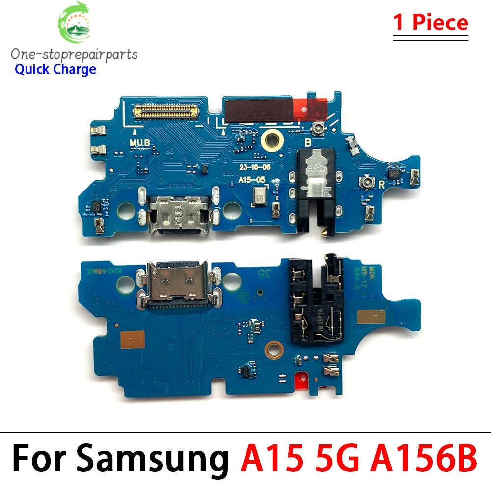 New USB Charging Port Board Flex Cable Connector Parts For Samsung A05 A05s A15 A25 A35 A55 A06 A16 4G 5G Microphone Module Samsung phone repair parts
