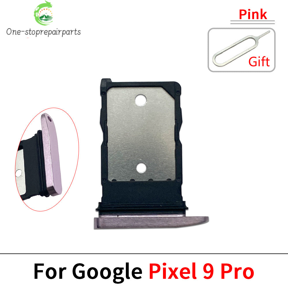 10Pcs, New For Google Pixel 9 / Pixel 9 Pro / Pixel 9 Pro XL SIM Card Slot SD Card Tray Holder Adapter Google Pixel phone repair parts