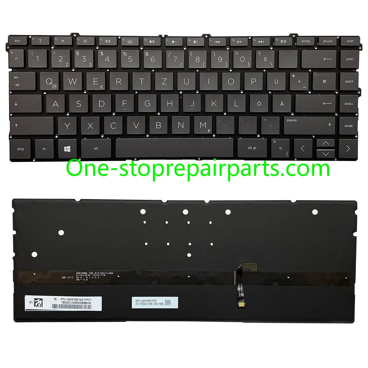 Upper Keyoard  for HP Spectre X360 13-AW TPN-Q225 UK/SP/RU/LA US