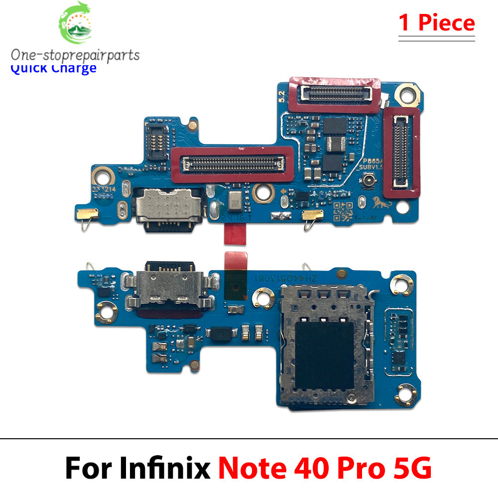 USB Charger Dock Connector Charging Port Microphone Flex Cable For infinix Note 30 30i 40 40X 50 50X Pro Plus VIP 4G 5G  infinix phone repair parts